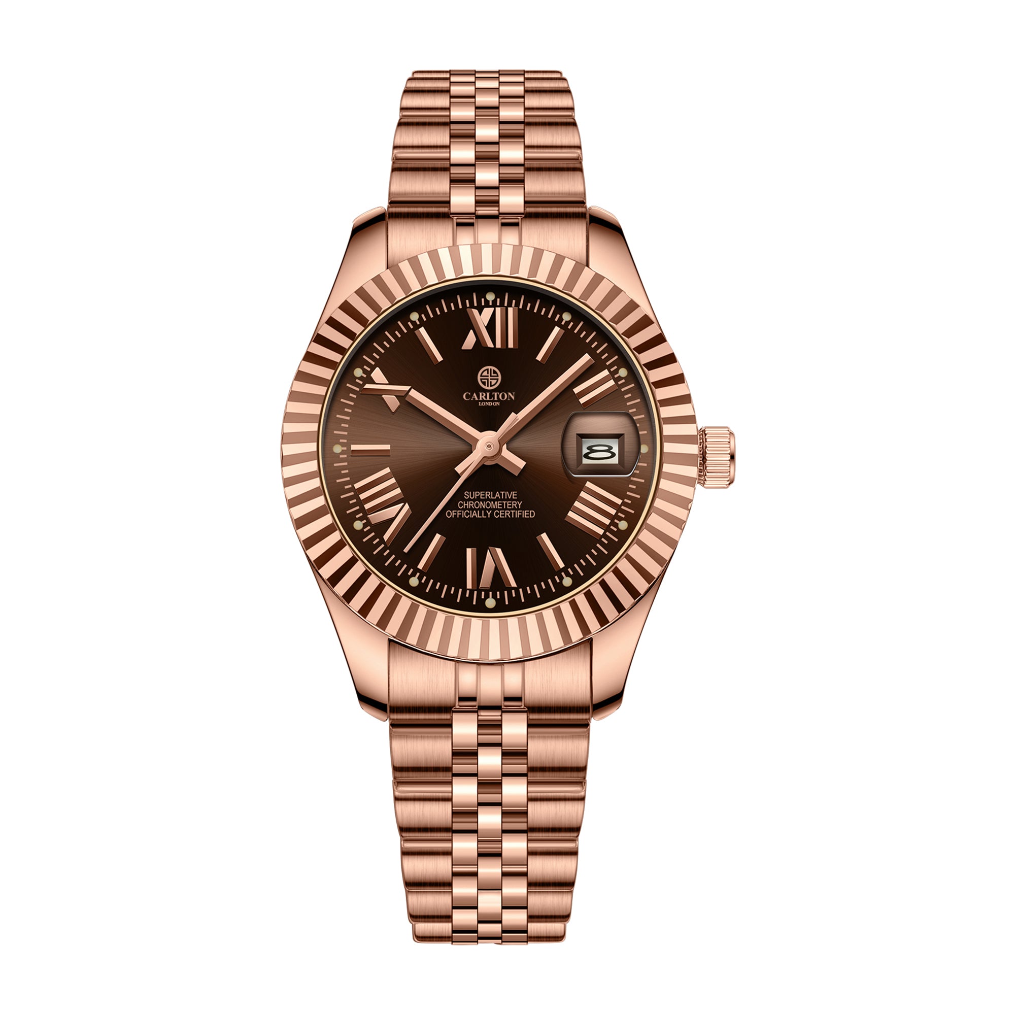 Harper: Mini Brown Stainless Steel Women Analog Watch