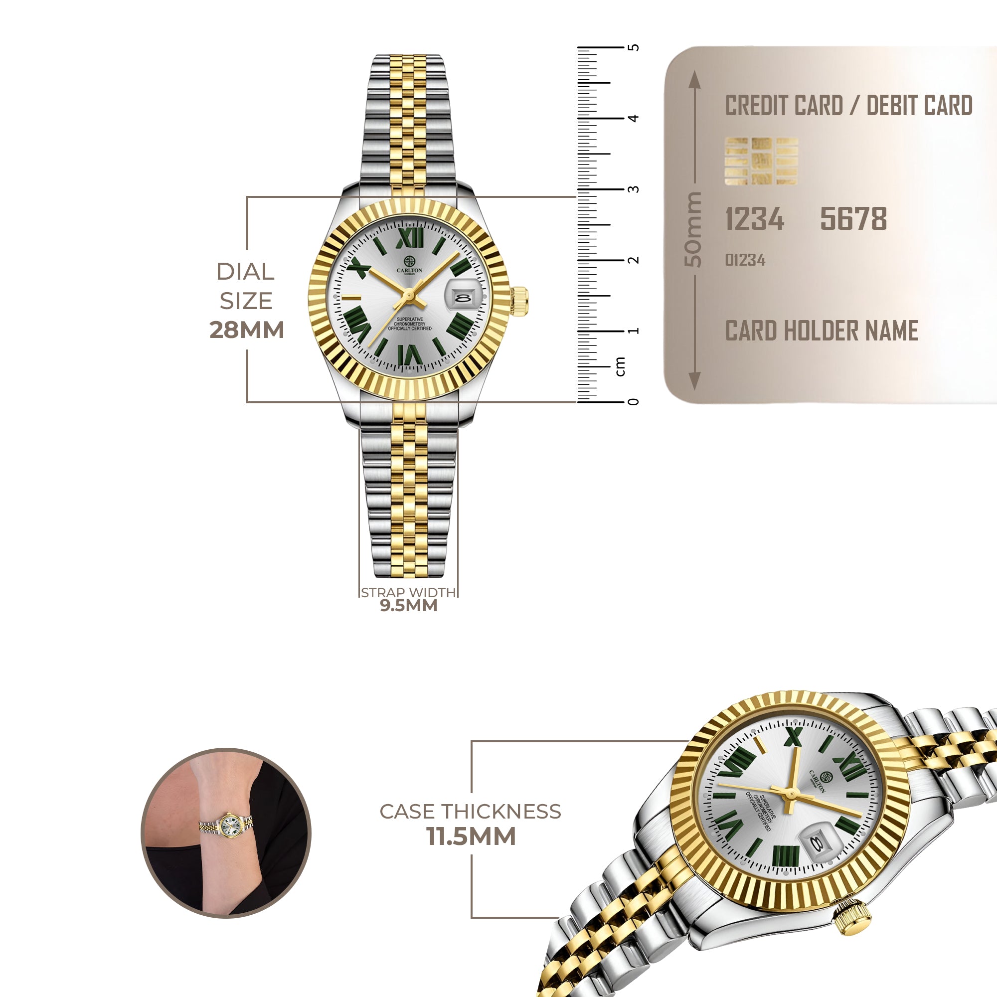 Harper: Mini White Stainless Steel Women Analog Watch
