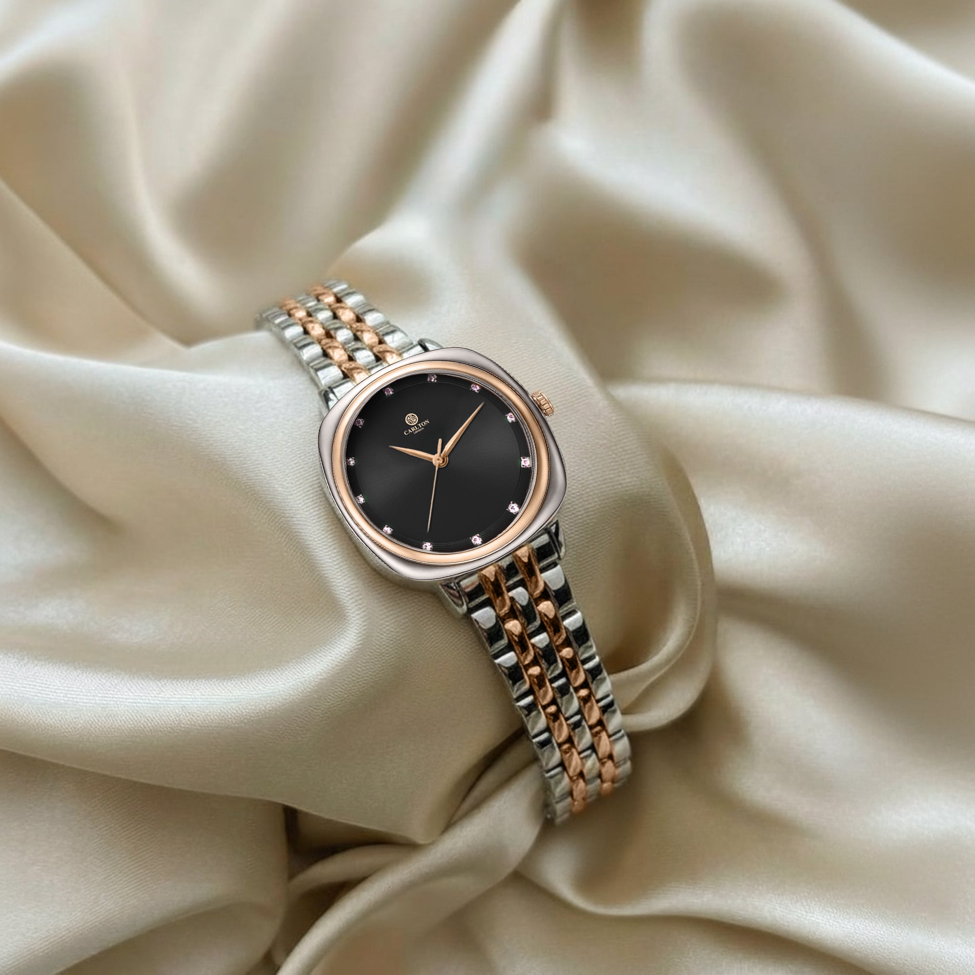 Carlton London Women Celeste Black Analog Watch - CLW-CT-22