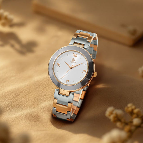 Carlton London Women Juliette Silver Analog Watch - CLW-JT-WHT