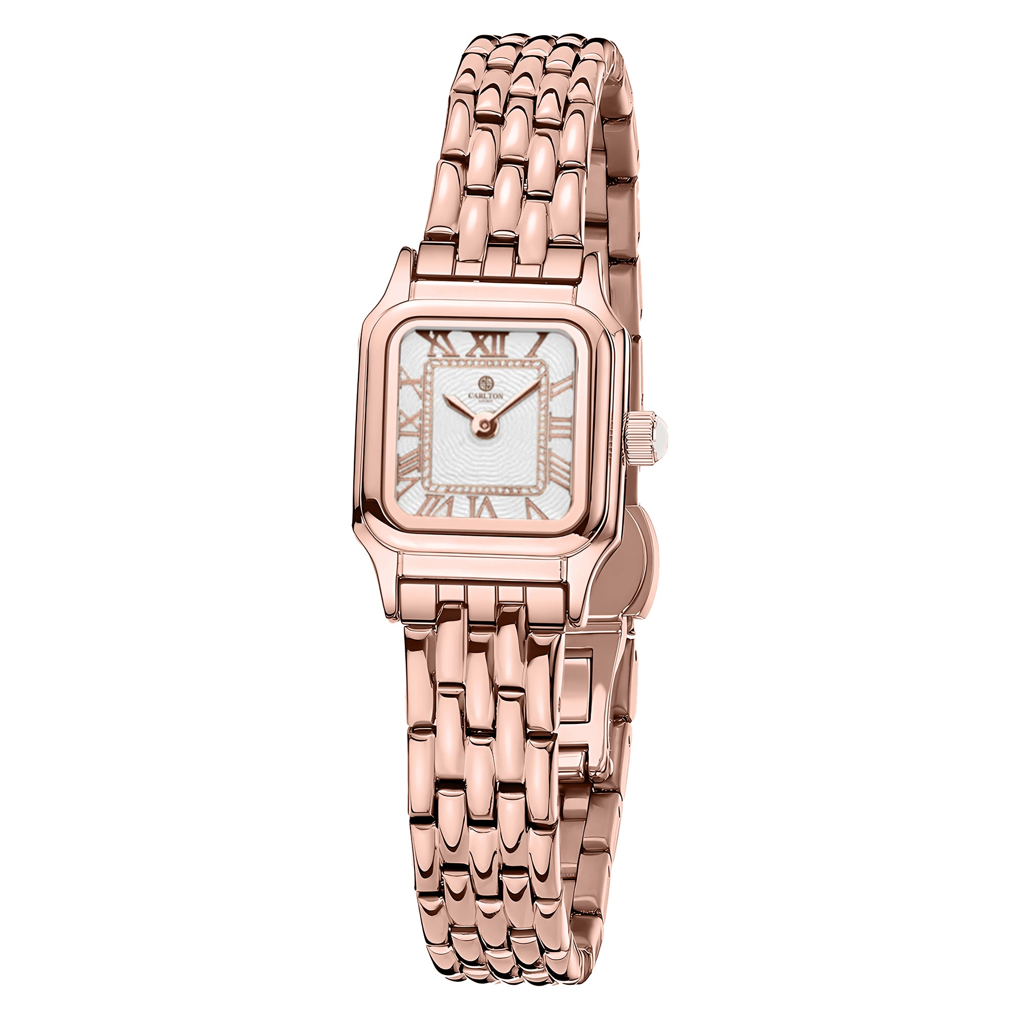 Chloe White / Rose Gold Women Analog Watch