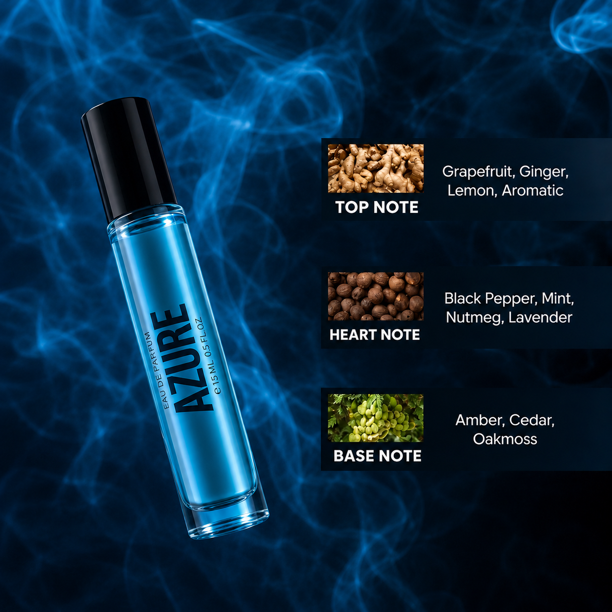 Azure: Men's Eau de Parfum 15ml tester - CL-Azure-15ml