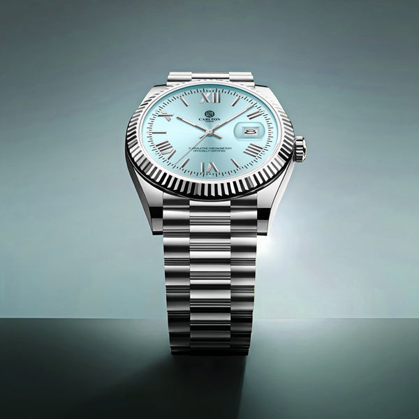 Charles Men Tiffany Blue Stainless Steel Analog Watch - CLRLM-003