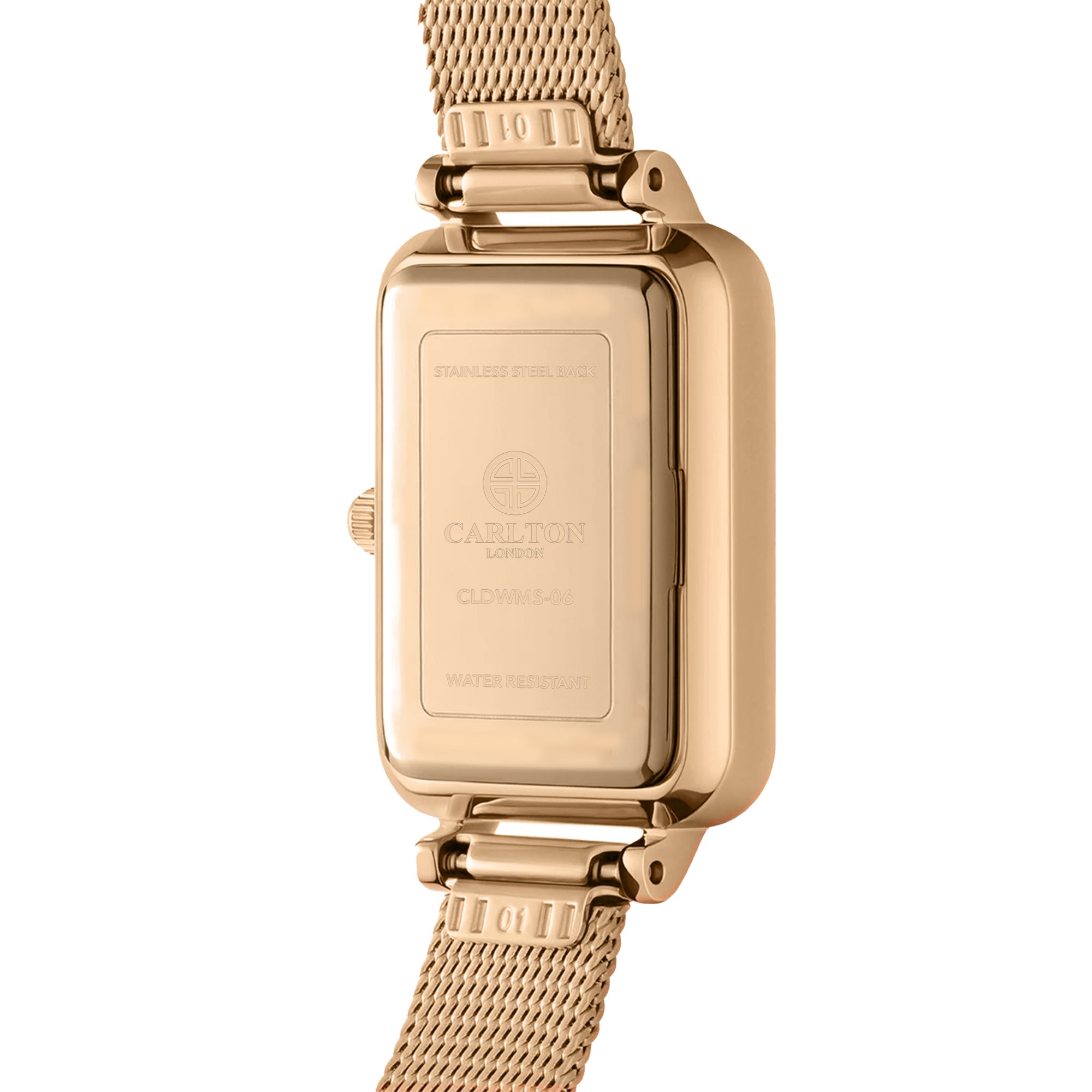 Carlton London Diana Women White/Rose Gold Analog Watch