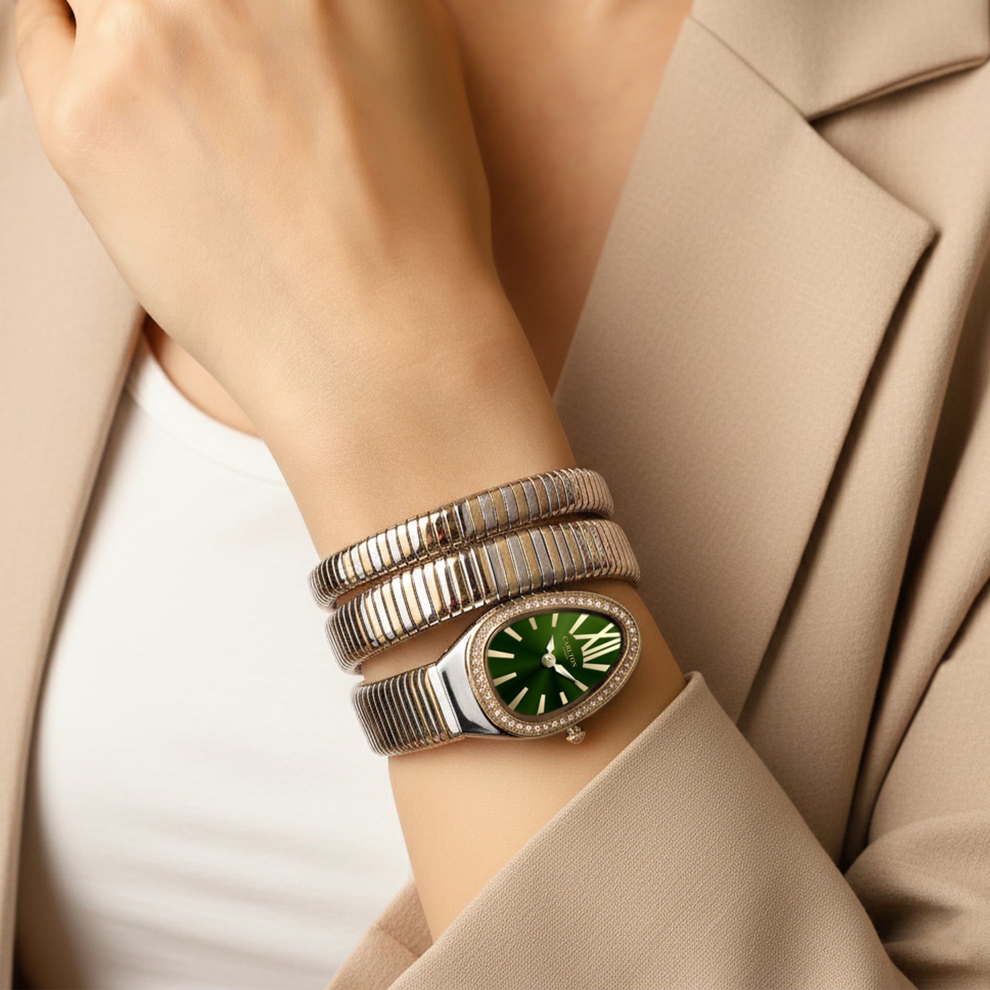 Charmer Women Dark green Dial Analog Watch - CLW-SNK-A6-DGN