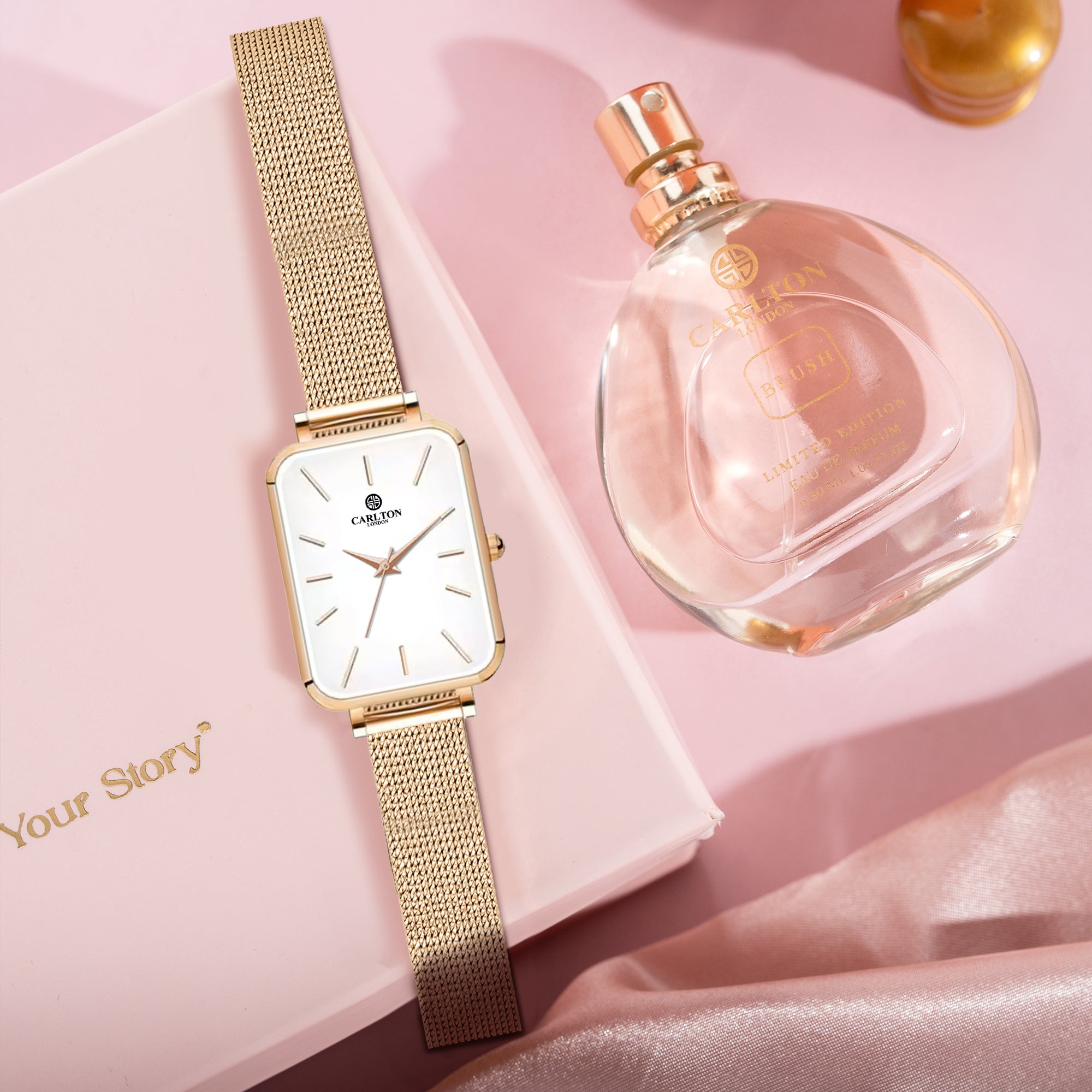 Carlton London Women Gift Set 2 | Watch & Perfume - CLPLG104