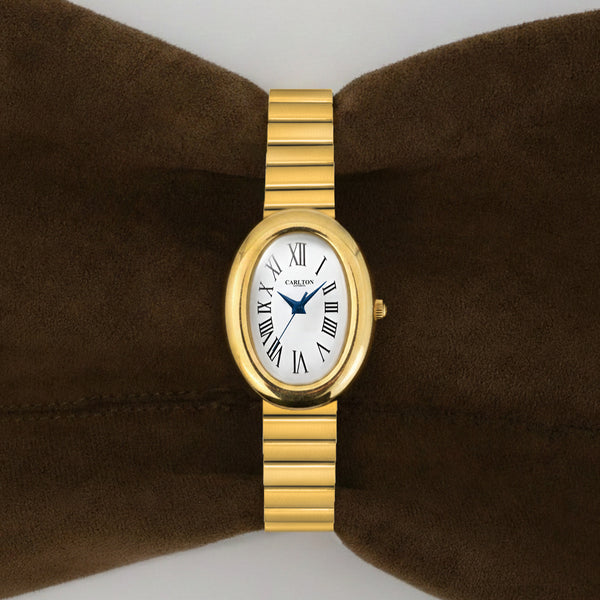 Carlton London Women Daphne Silver Analog Watch CL-DA-GW