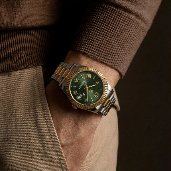Charles Men Green Analog Watch - CLRLM-001