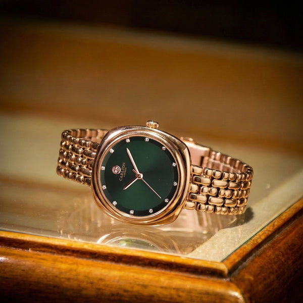 Carlton London Women Celeste Dark Green Analog Watch - CLW-CT-44