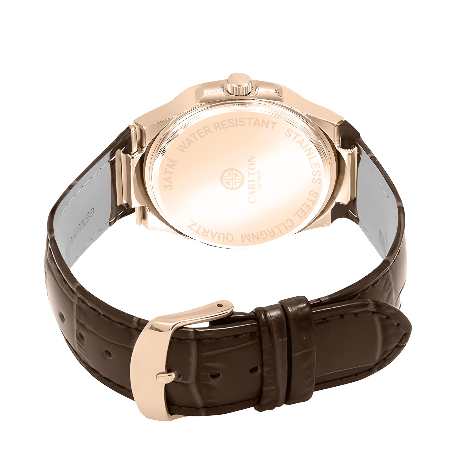 Jordan Men Brown Leather Analog Watch