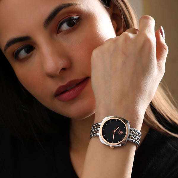 Carlton London Women Celeste Black Analog Watch - CLW-CT-22