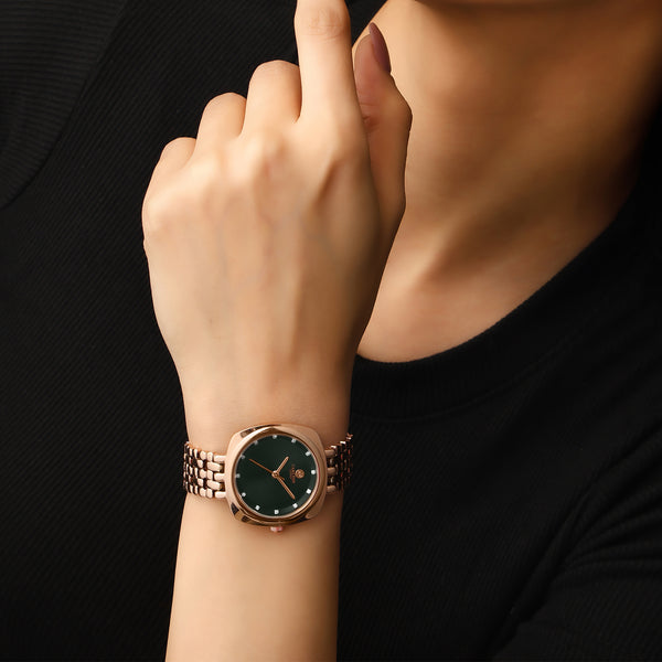 Carlton London Women Celeste Dark Green Analog Watch - CLW-CT-44