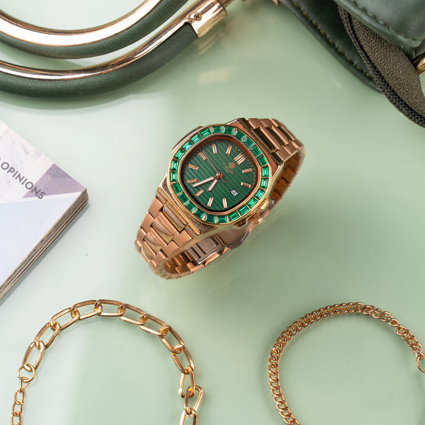 Grace Women Gift Set 3 I Analog Watch + 2 Bracelets - CLPLG100