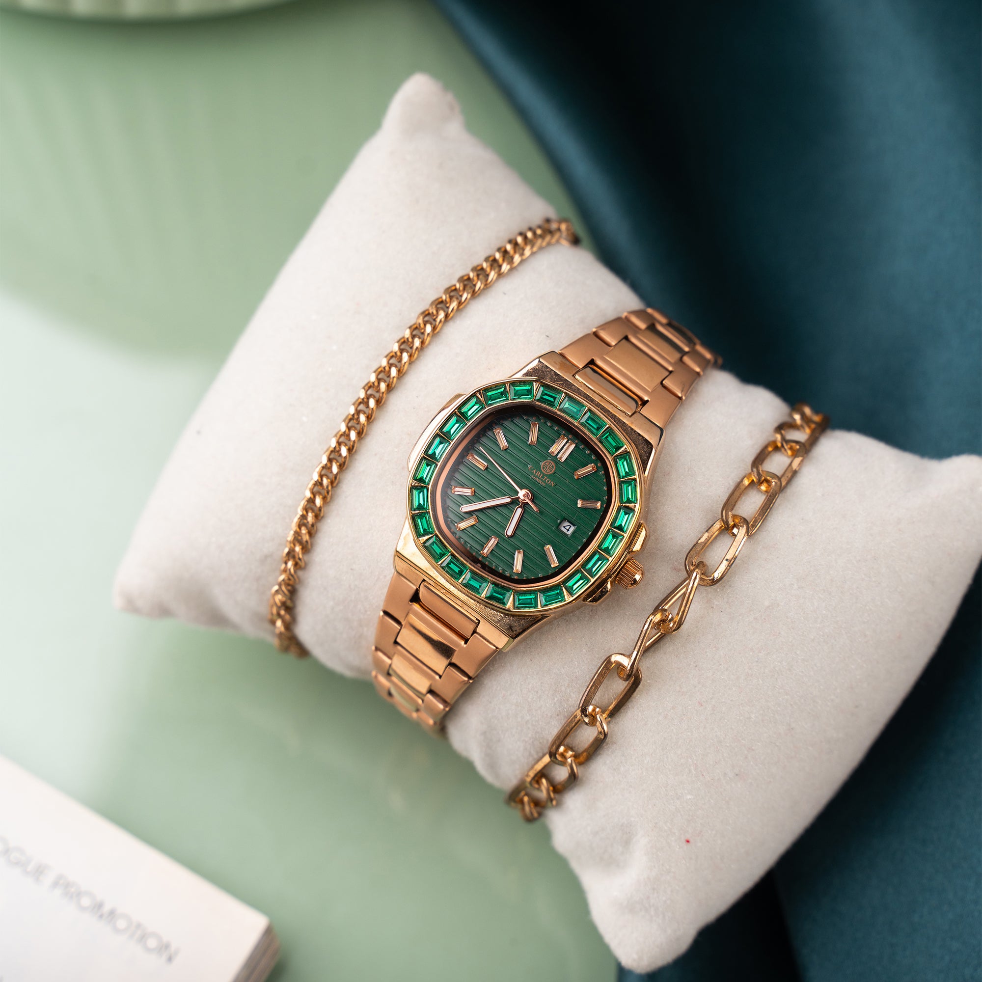 Grace Women Gift Set 3 I Analog Watch + 2 Bracelets - CLPLG100