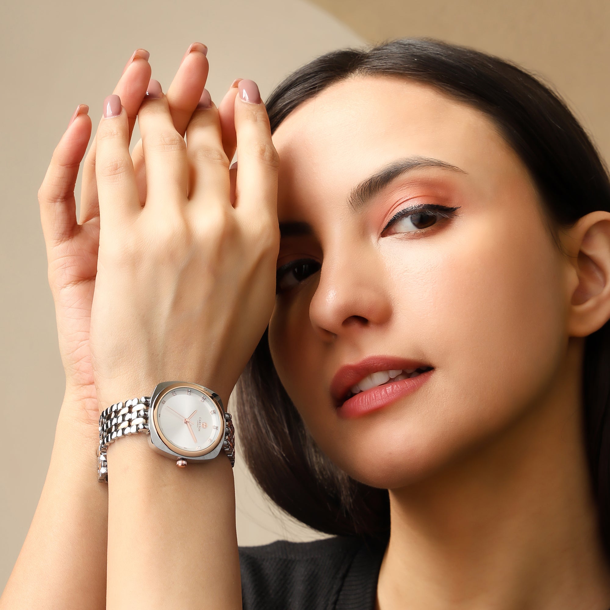 Carlton London Women Celeste Silver Analog Watch - CLW-CT-55