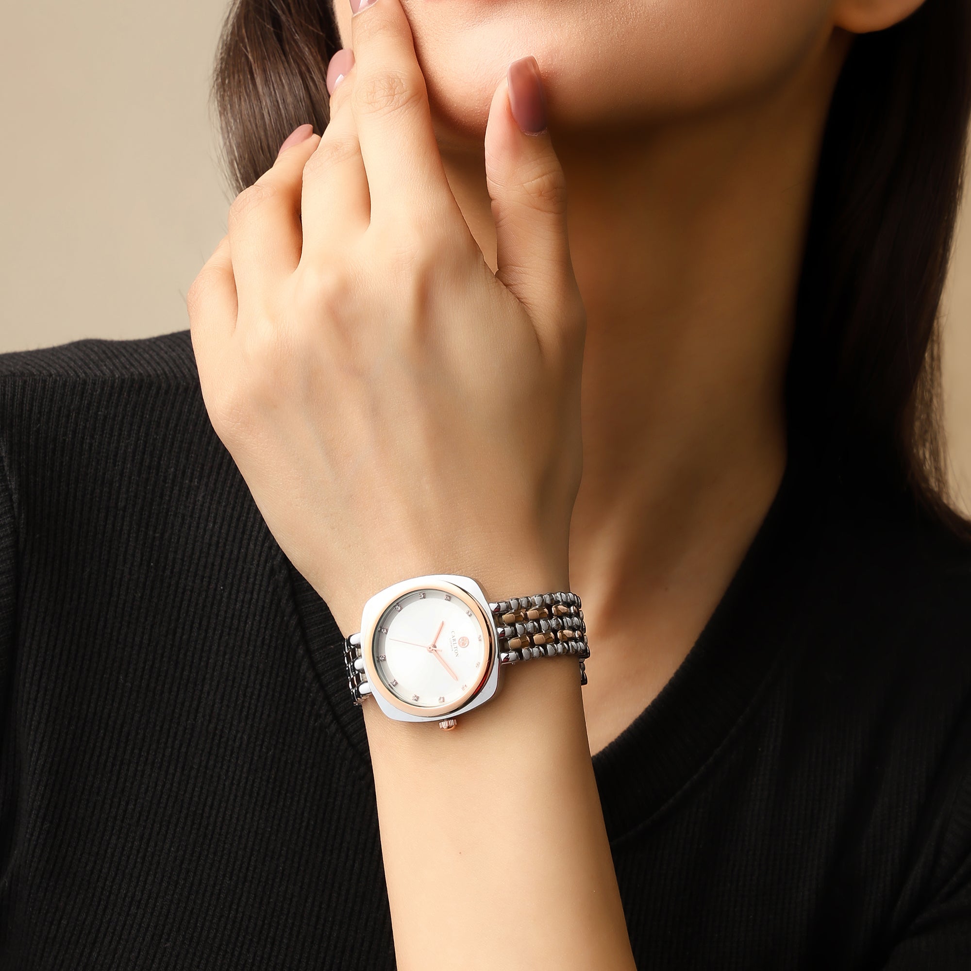 Carlton London Women Celeste Silver Analog Watch - CLW-CT-55