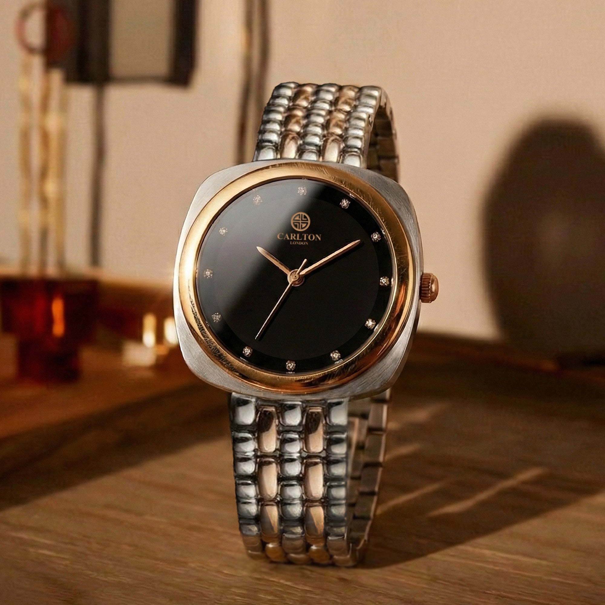 Carlton London Women Celeste Black Analog Watch - CLW-CT-22