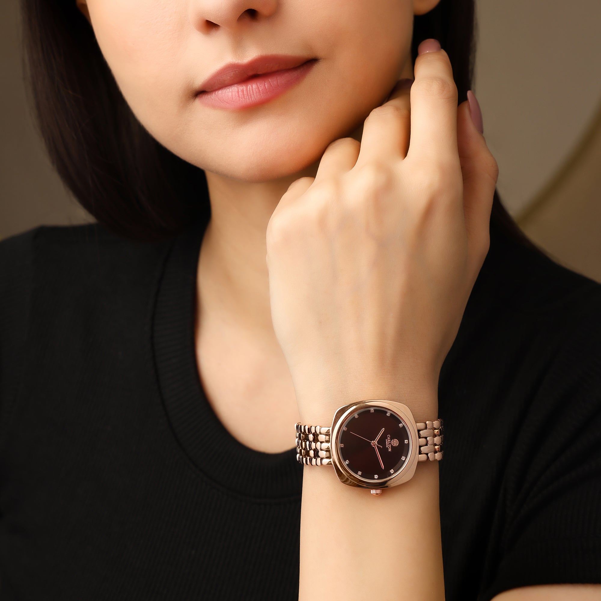 Carlton London Women Celeste Brown Analog Watch - CLW-CT-33