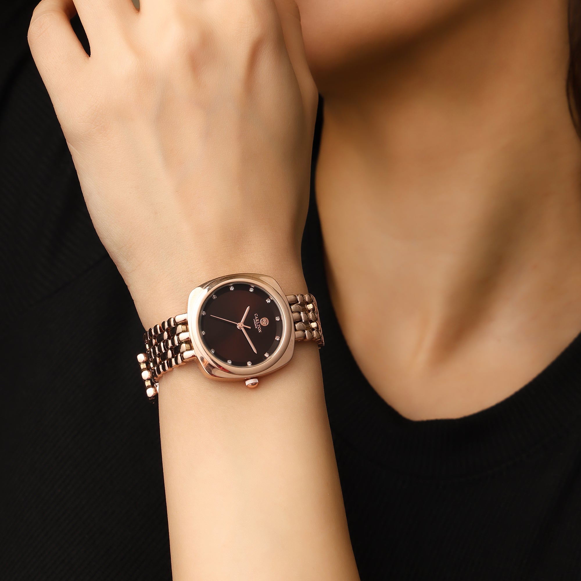 Carlton London Women Celeste Brown Analog Watch - CLW-CT-33