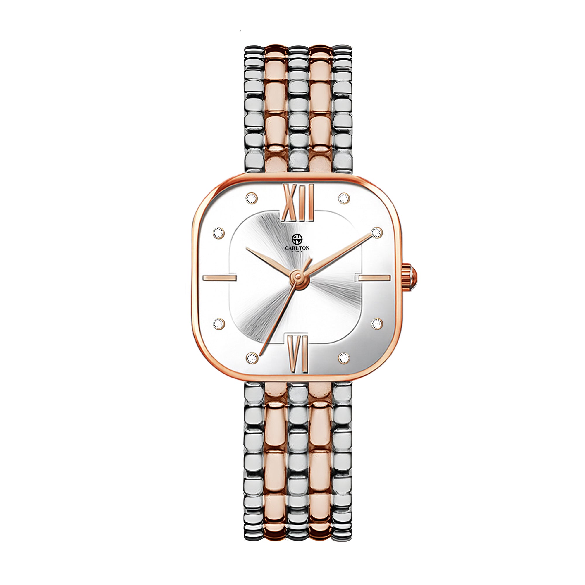 Chelsea: Women White Dial Stainless Steel Watch