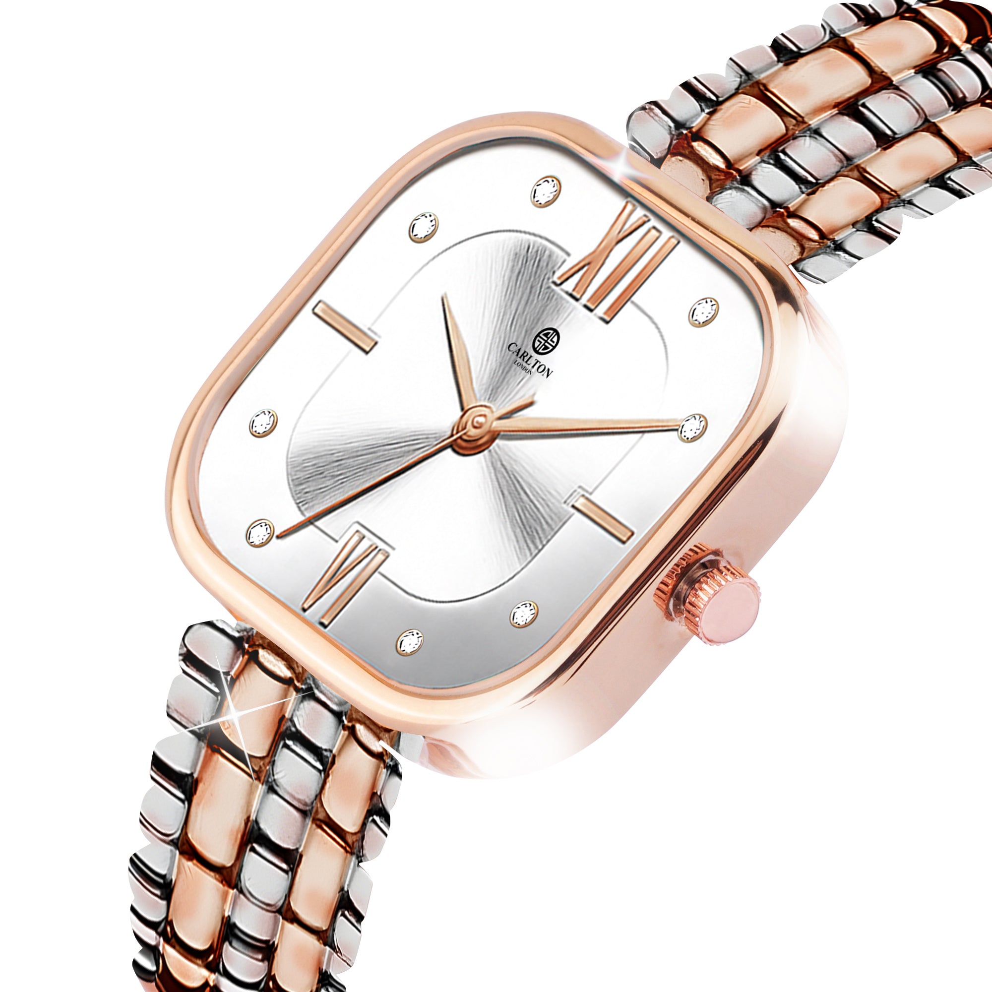 Chelsea: Women White Dial Stainless Steel Watch