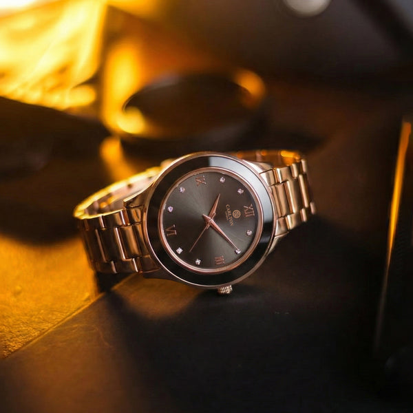Carlton London Women Juliette Black Analog Watch - CLW-JT-RBK