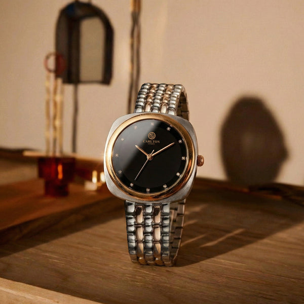 Carlton London Women Celeste Black Analog Watch - CLW-CT-22