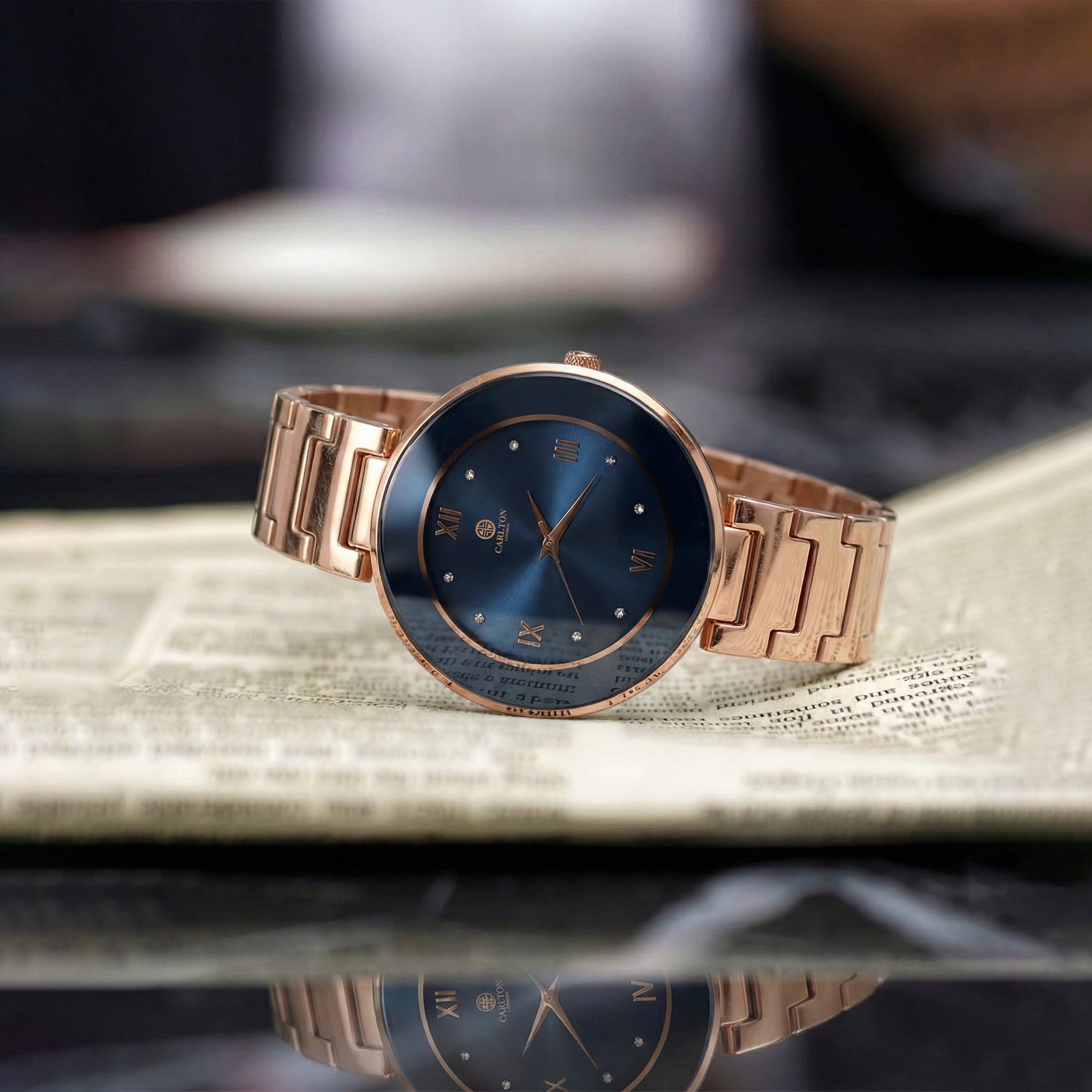 Carlton London Women Juliette Blue Analog Watch - CLW-JT-BLU