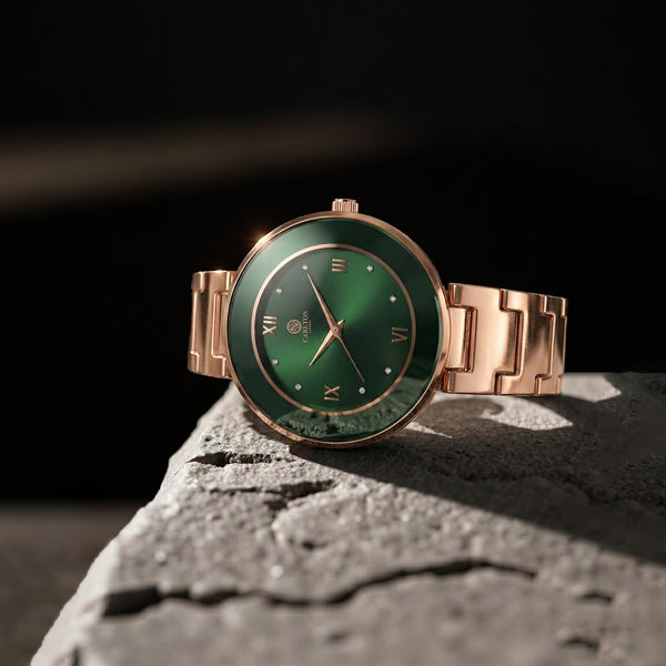 Carlton London Women Juliette Green Analog Watch - CLW-JT-RGN