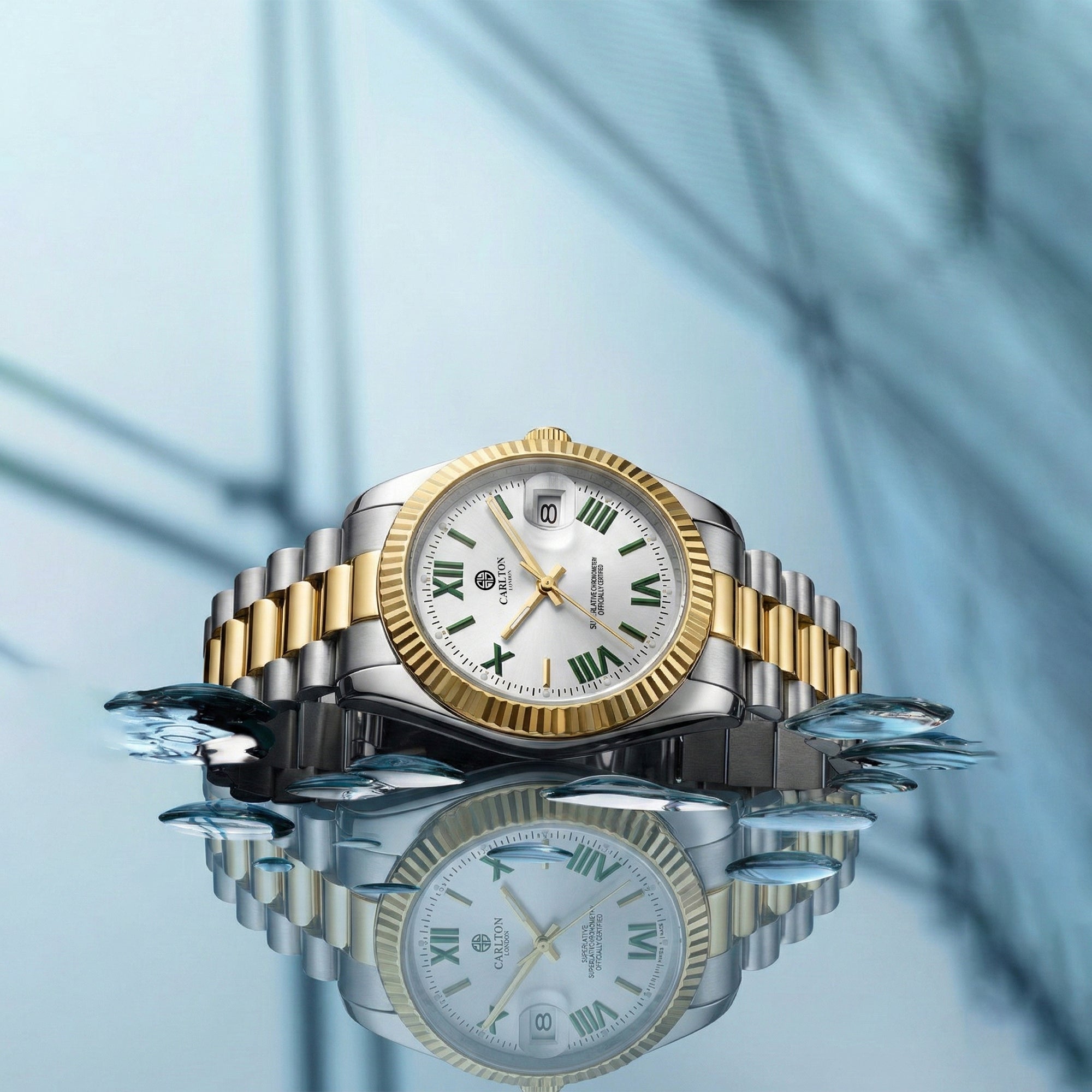 Charles Men White Analog Watch