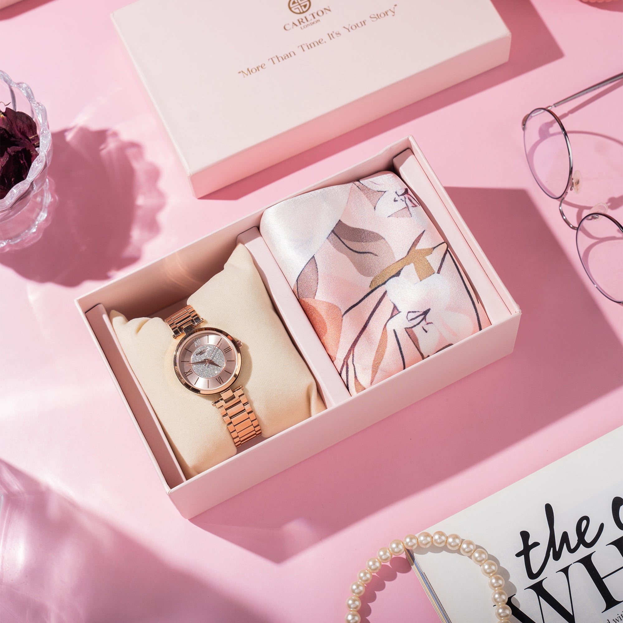 Women Gift Set 2 Sabrina Watch + Scarf - CLPLG043