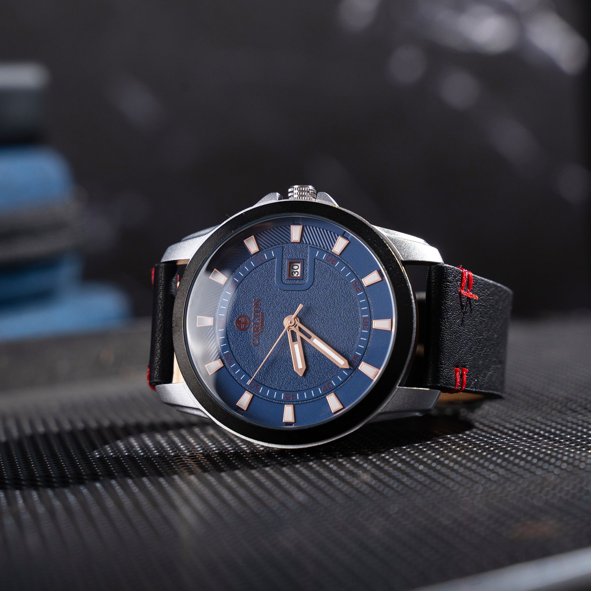 Duke: Men Blue / Black Analog Watch