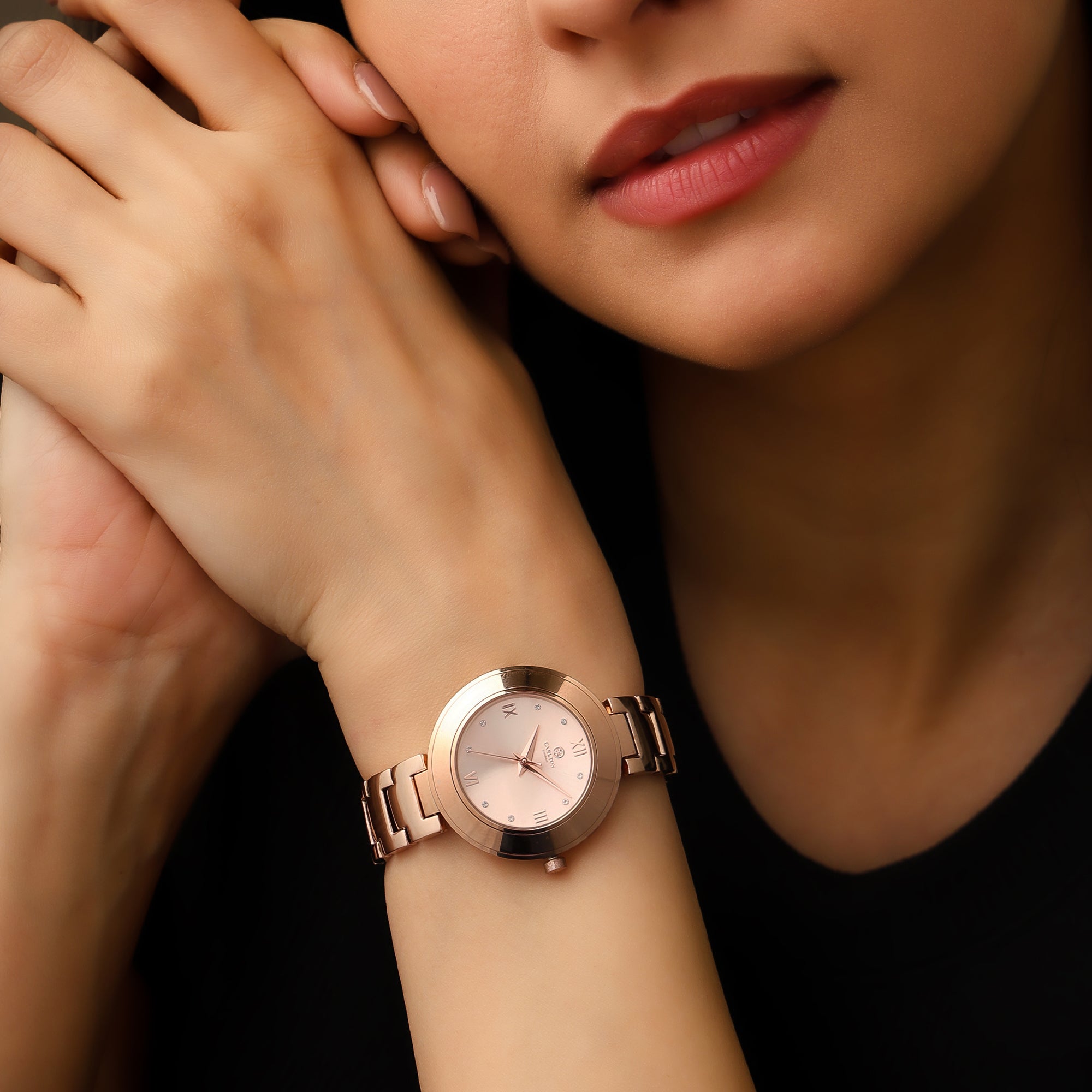 Carlton London Women Juliette Rose Gold Analog Watch - CLW-JT-RSG
