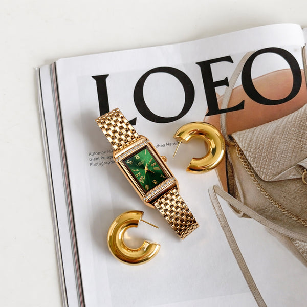 Carlton London Women Amara Green Analog Watch CL-AM-GRN