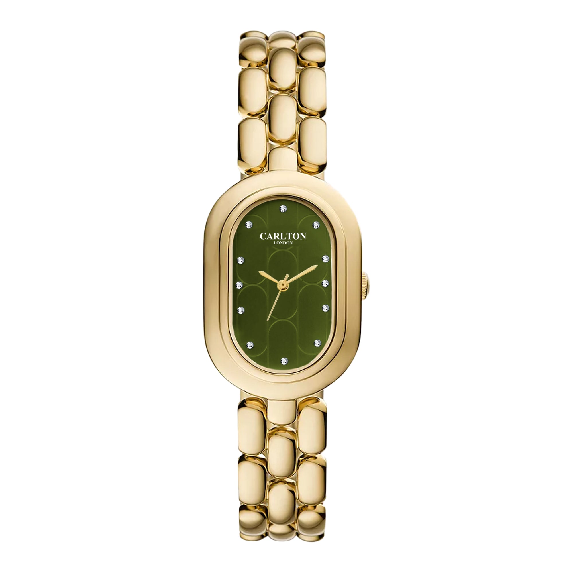 Carlton London Women Cecil Green Analog Watch CL-CEC-OG