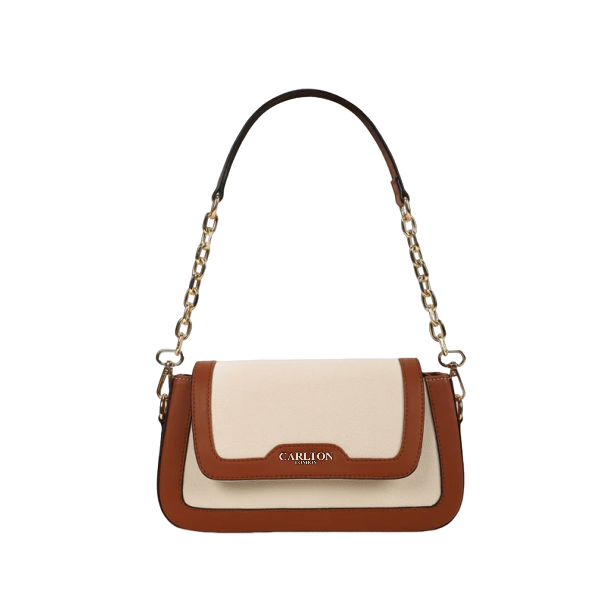 Carlton London Dual-Tone Handbag