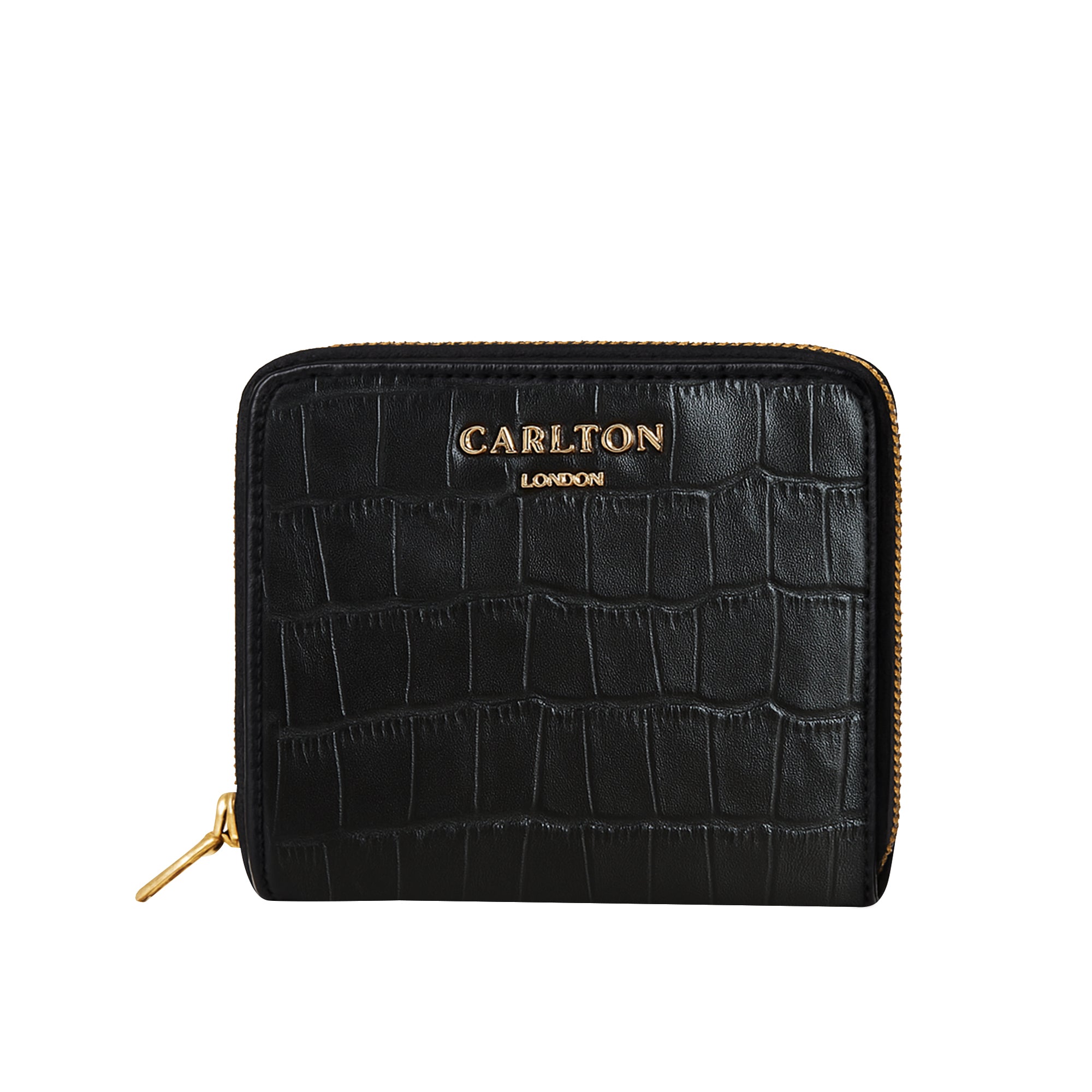 Carlton London Estelle Zip Around Textured Wallet - Black - CLHB-35