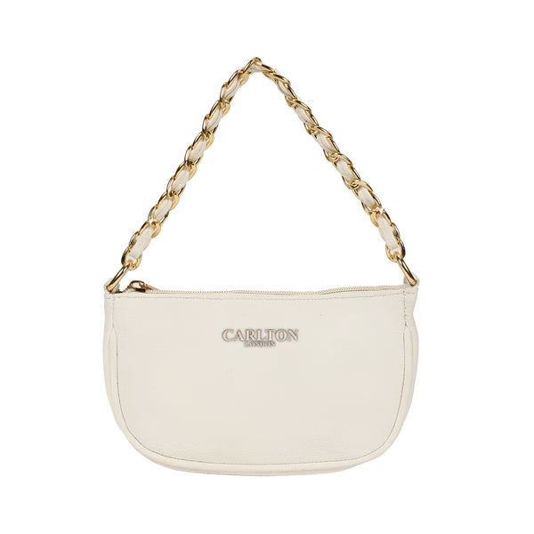 Carlton London Raffaella Handbag with Gold Chain Strap