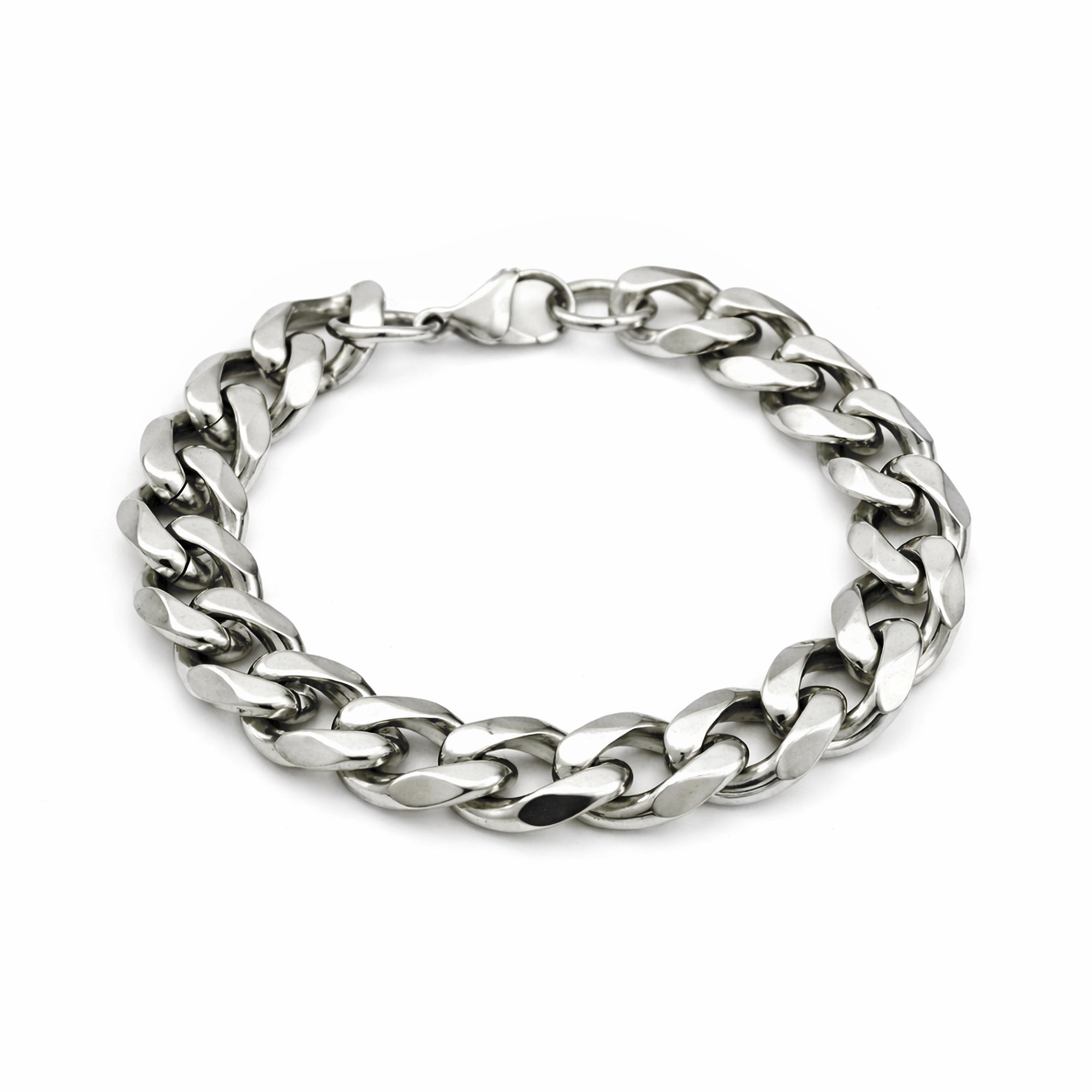 Carlton London Men's Stainless Steel Link Bracelet CLJW-43