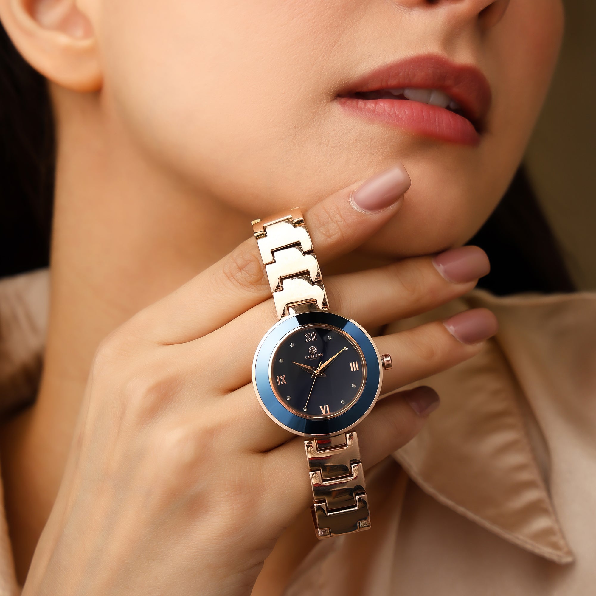 Carlton London Women Juliette Blue Analog Watch - CLW-JT-BLU