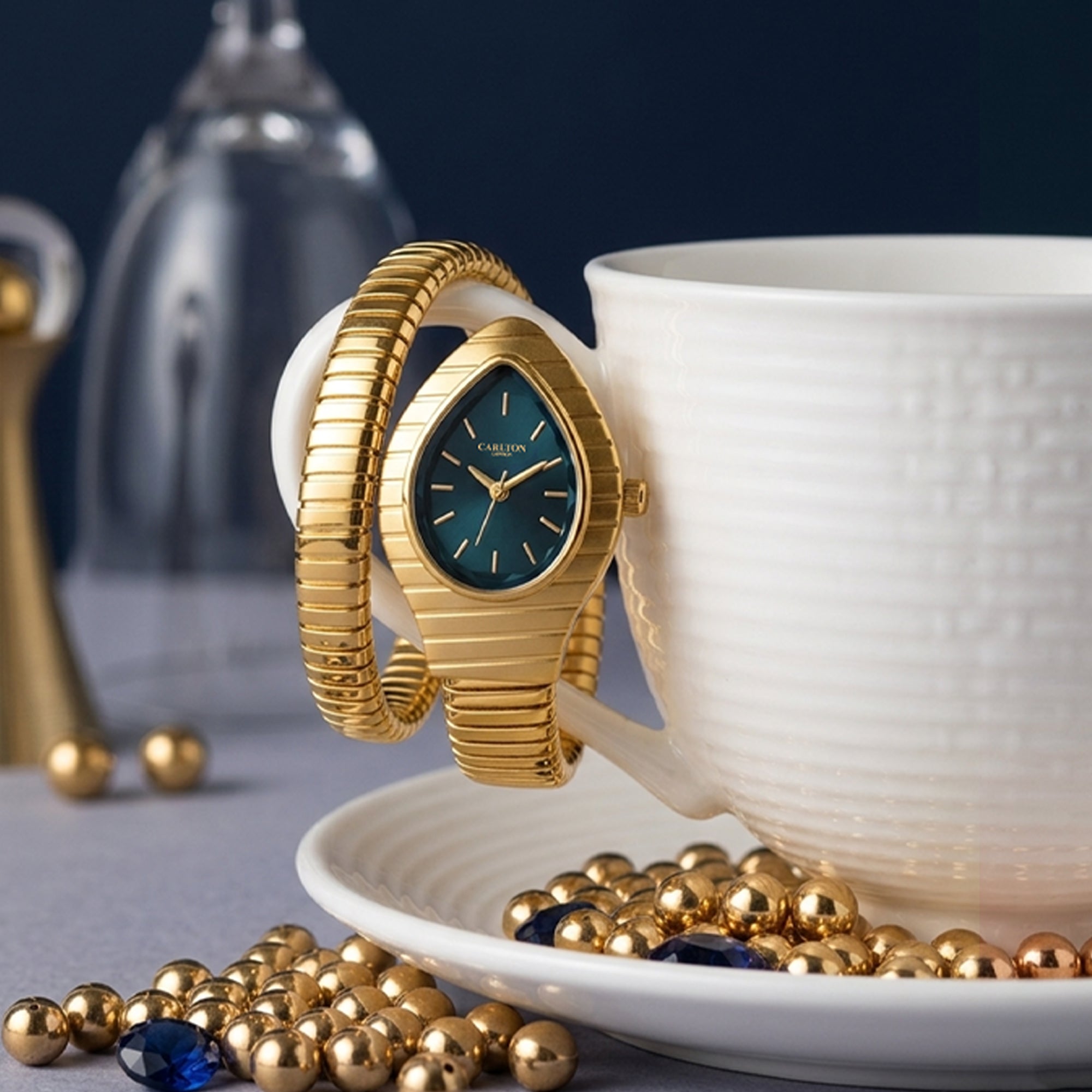 Carlton London Women Embrace Teal Analog Watch - CL-EM-TL