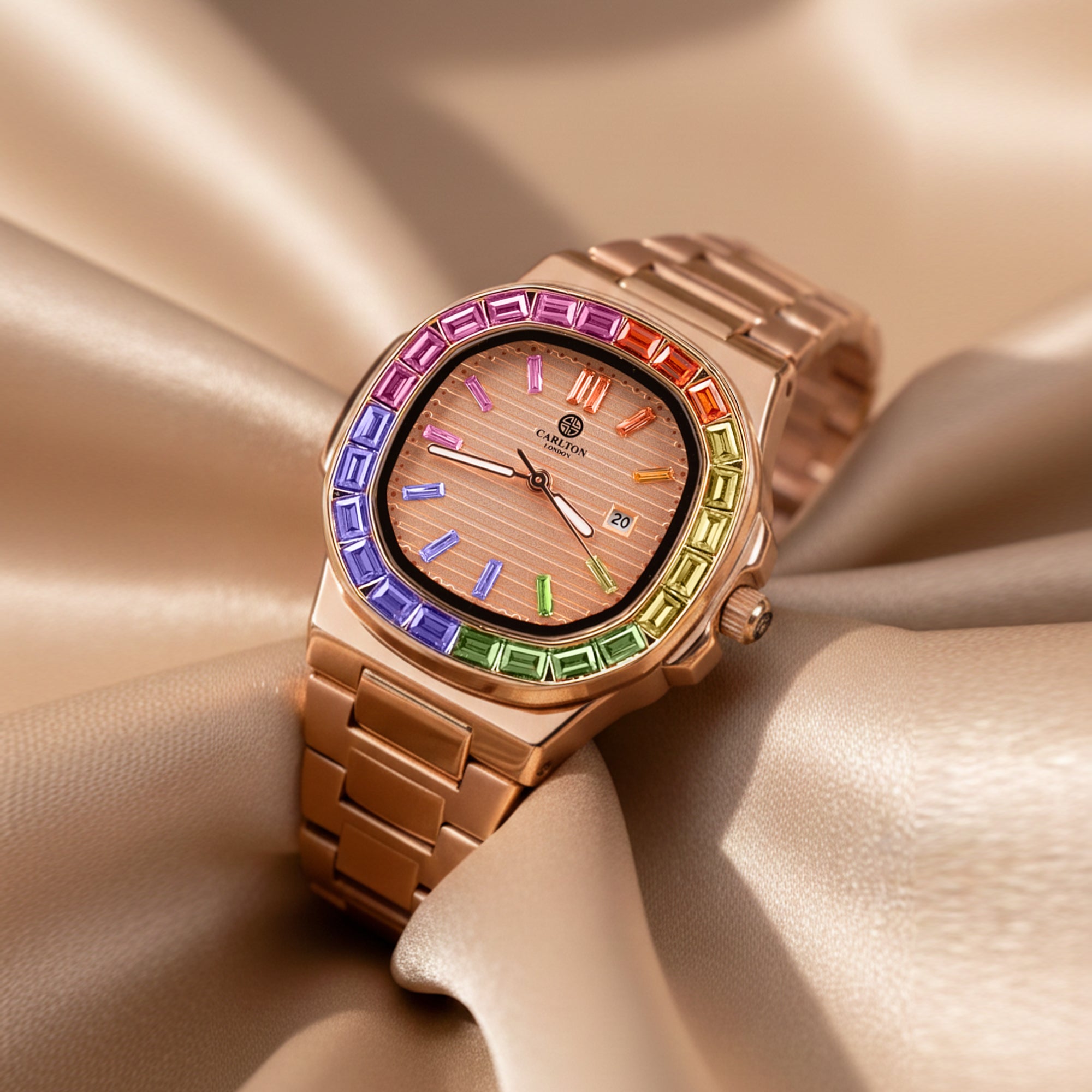 Grace: Women's Rainbow Multicolor Analog Watch CLDPP-004