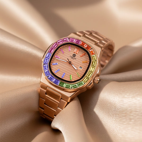 Grace: Women's Rainbow Multicolor Analog Watch CLDPP-004