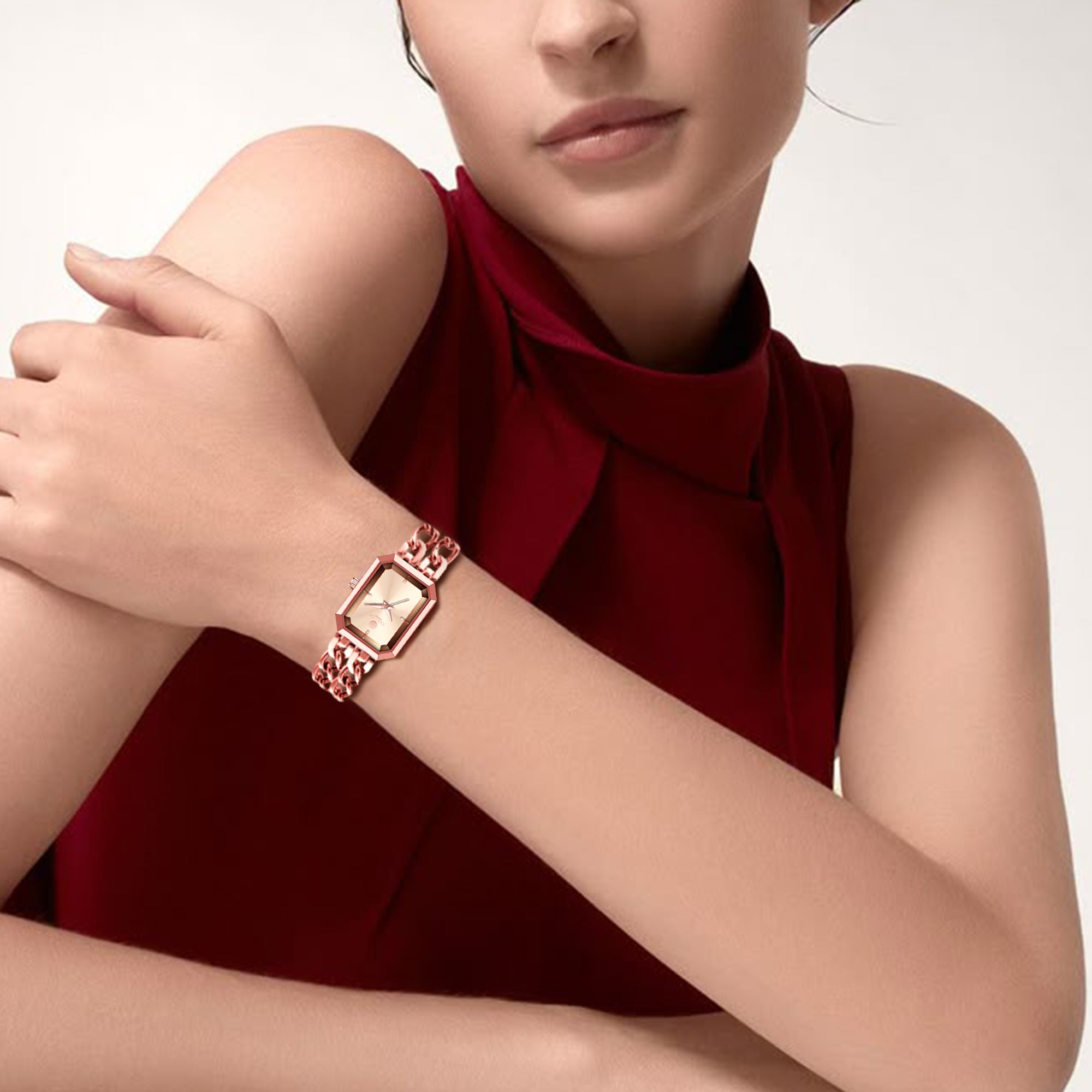 Victoria: Women's Rose Gold Analog Watch - CLRGCGLD