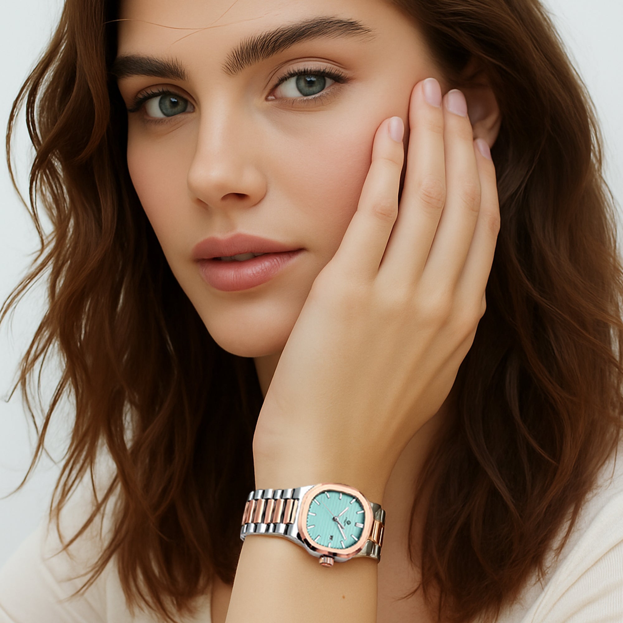 Grace: Women's Tiffany Blue Dial Analog Watch - CLDPP-003