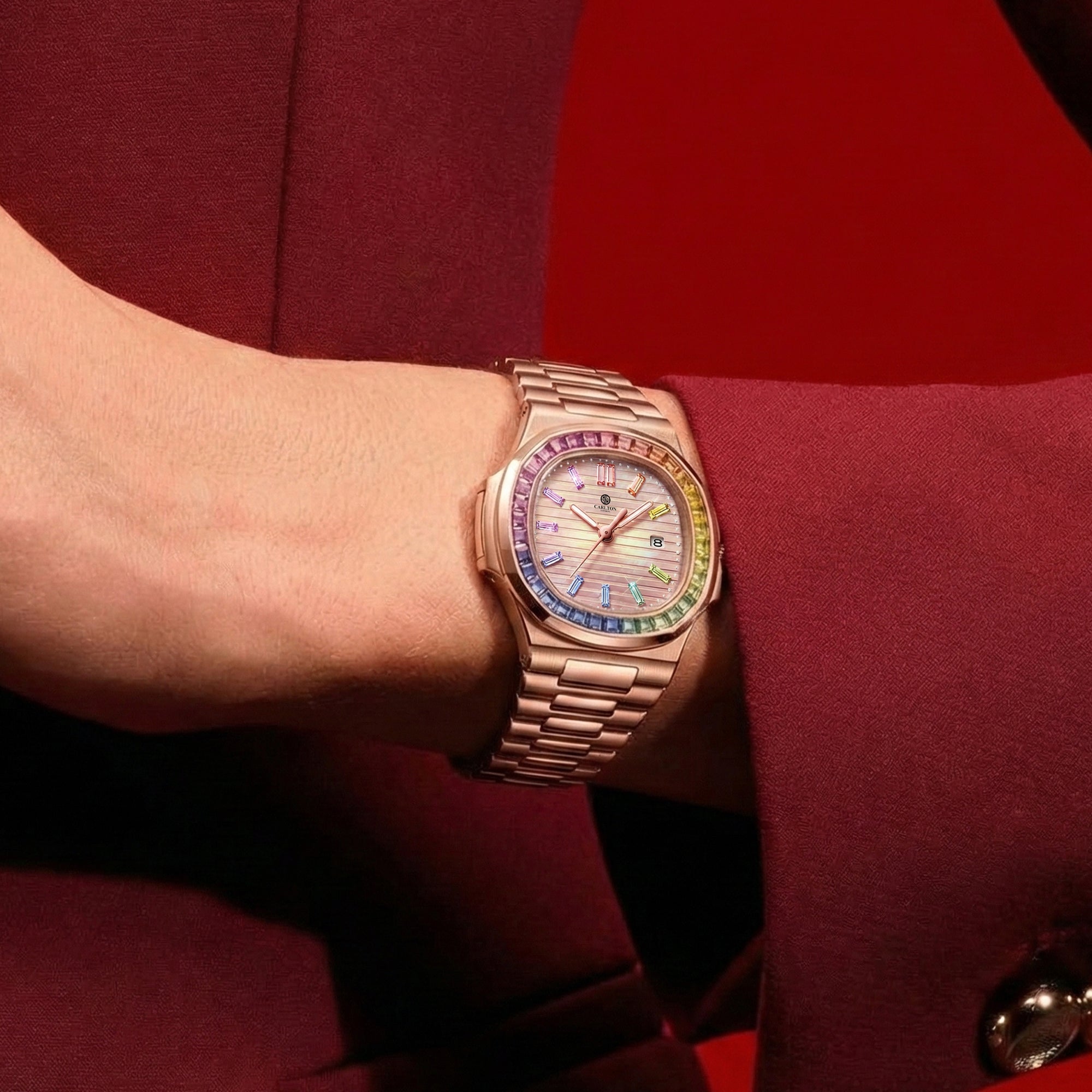 Grace: Women's Rainbow Multicolor Analog Watch CLDPP-004