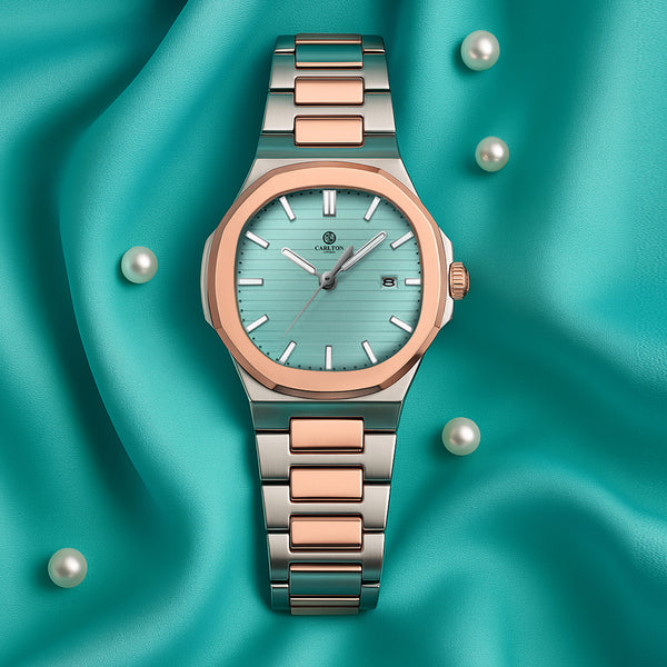 Grace: Women's Tiffany Blue Dial Analog Watch - CLDPP-003