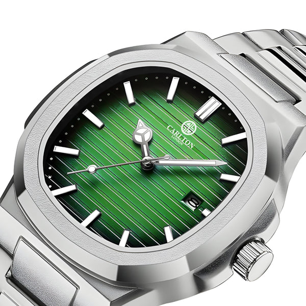 Arthur: Men's Green/Silver Analog Watch