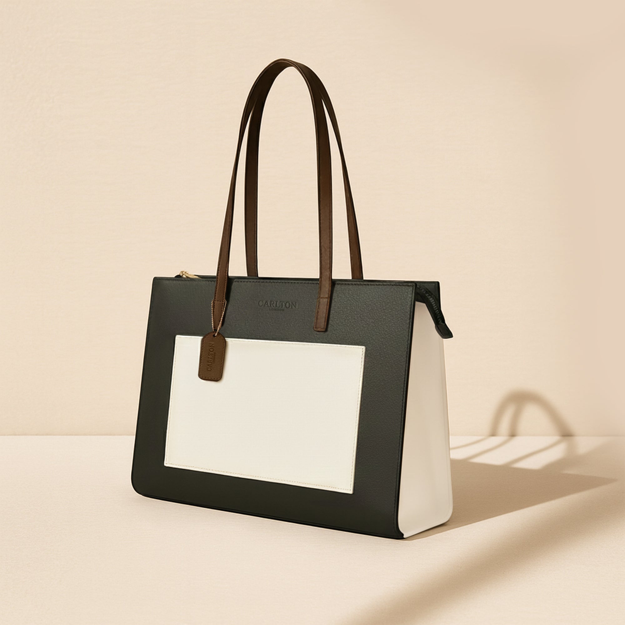 Carlton London Selene Structured Green Tote Bag - CLHB-11