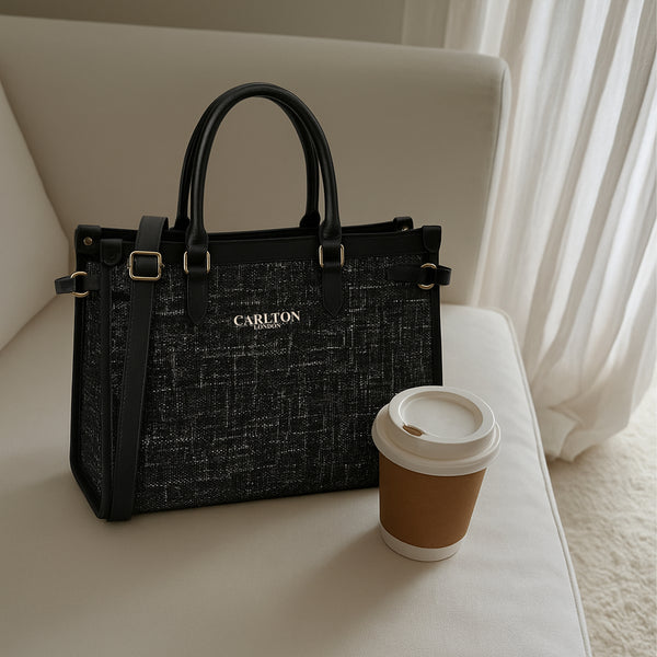 Carlton London MAEVE Textured Tote Bag